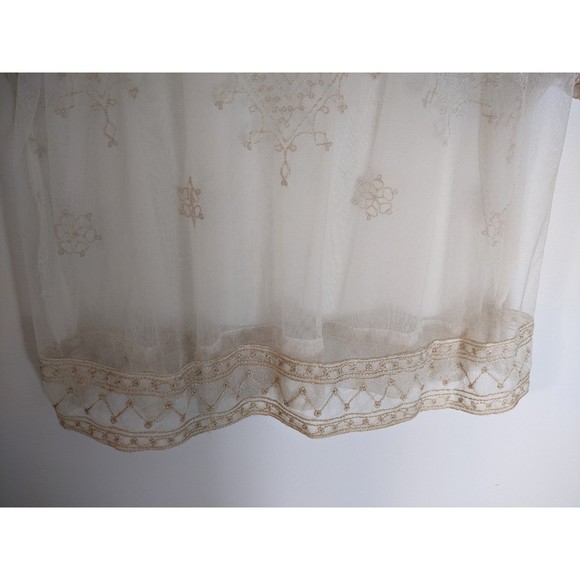 Free People Sheer Embroidered Short Sleeve Top - Picture 9 of 9
